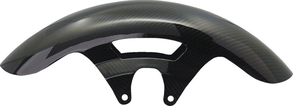 Arlen Ness Carbon Fibre 19" Cafe Front Fender For Harley Davidson FLHR 1450 1999-2003 Front - Black Gloss