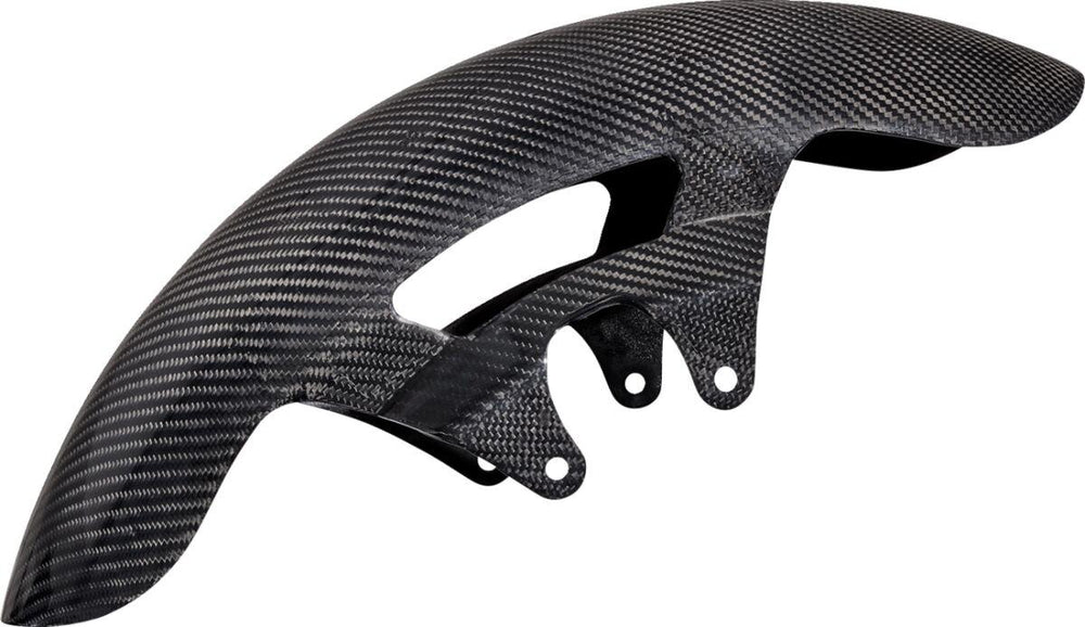 Arlen Ness Carbon Fibre 19" Cafe Fender For Harley Davidson FLHXSE 1977 2023-2024 48 cm (19") Front - Black