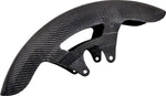 Arlen Ness Carbon Fibre 19" Cafe Fender For Harley Davidson FLHXSE 1977 2023-2024 48 cm (19") Front - Black