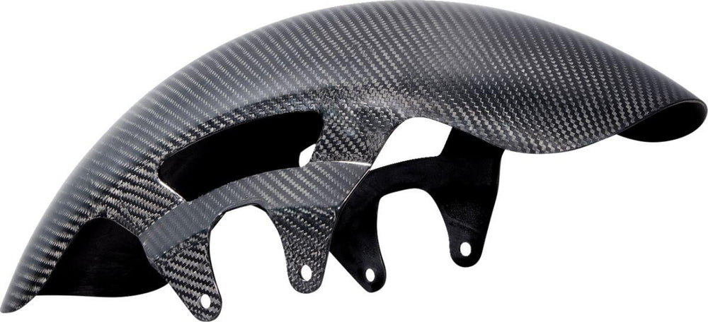 Arlen Ness Carbon Fibre 19" Cafe Fender For Harley Davidson FLHXSE 1977 2023-2024 48 cm (19") Front - Black