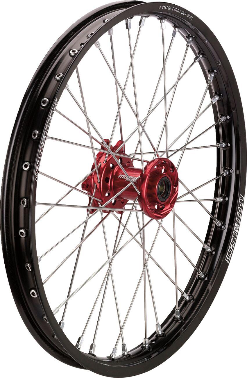 Moose Racing SX-1 Wheel For Honda CR125 1984-2007 - Black Red - Front