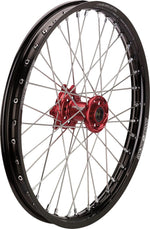 Moose Racing SX-1 Wheel For Honda CR125 1984-2007 - Black Red - Front