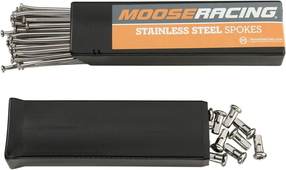 Moose Racing Stainless Steel Spoke Set For KTM EXC-F350 2013-2019 Rear - Silver