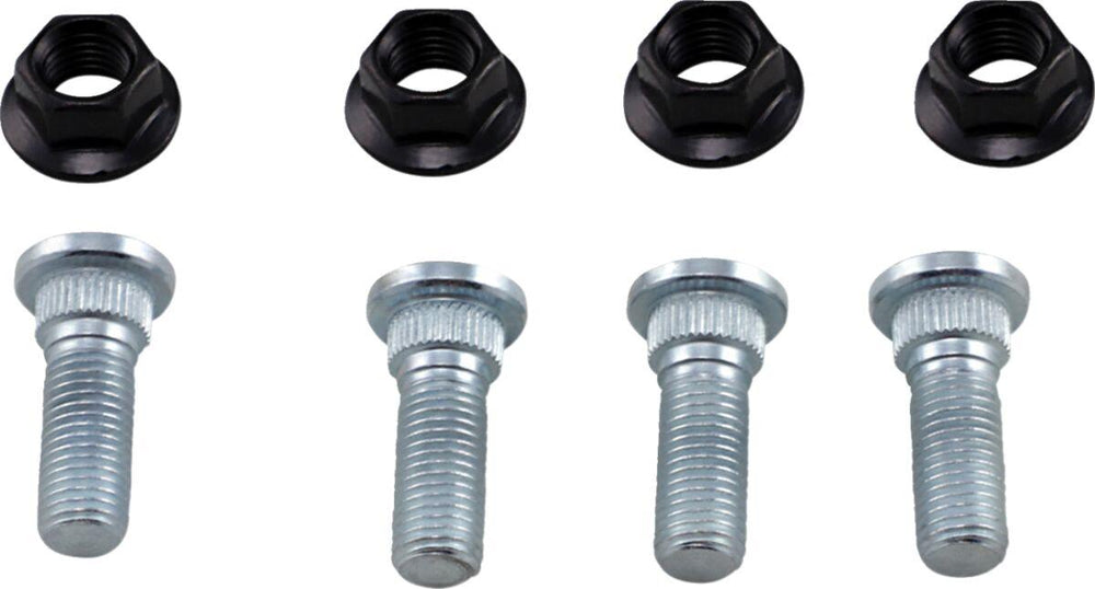 Moose Racing Wheel Stud/Nut Kit For Yamaha YFS200 1995-2006 Rear - Black/Silver