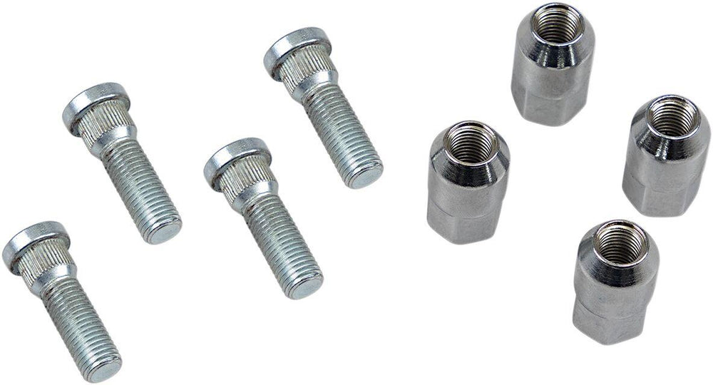 Moose Racing Wheel Stud Nut Kit For Polaris General 1000 4X4 2019 Fits Front Or Rear - Silver