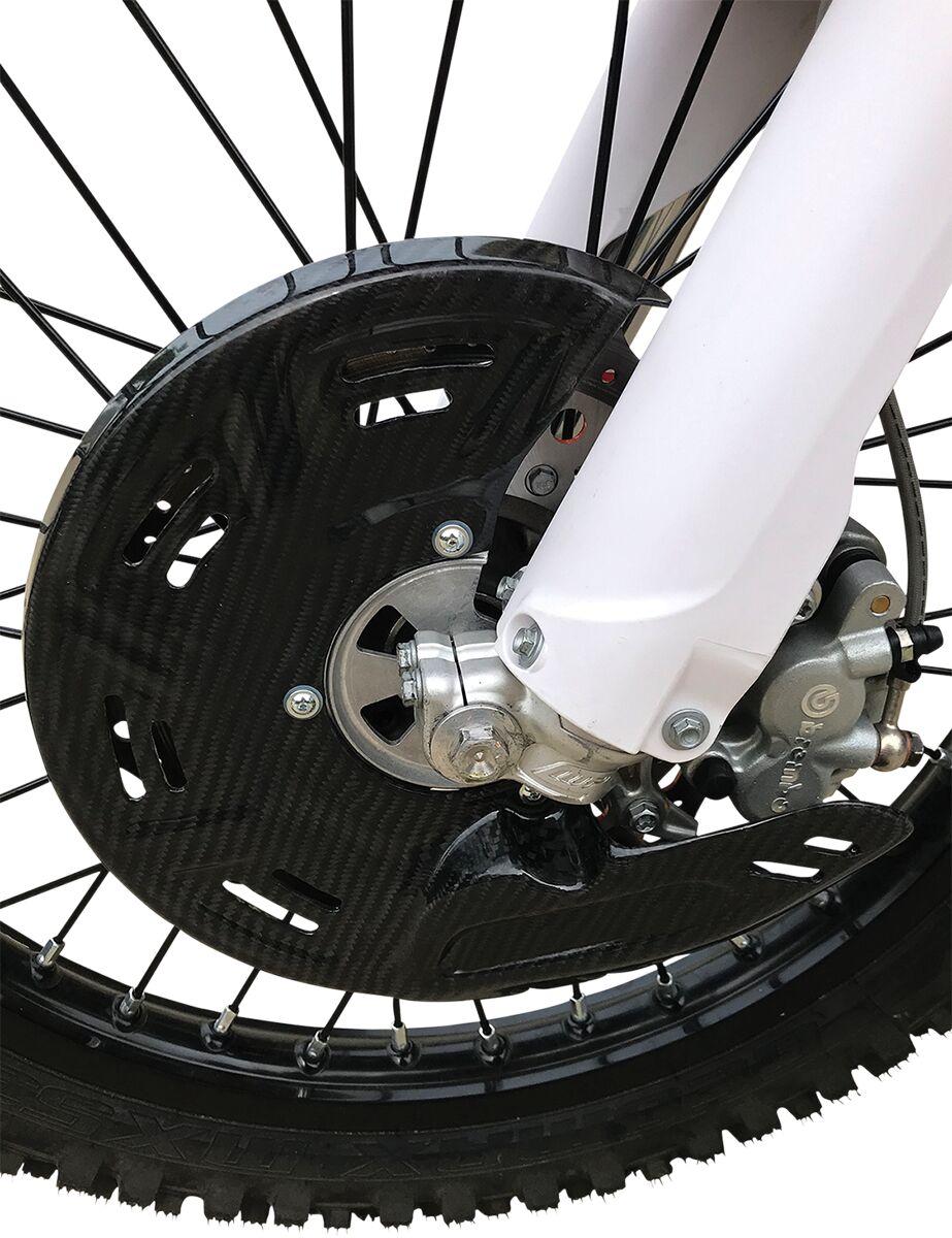 Moose Racing Carbon Front Brake Disc Cover For KTM Adventure 390 2020-2021 - Black