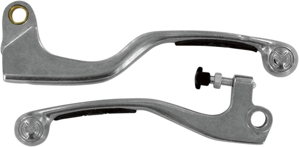 Moose Racing Competition Grip Lever Set For Honda CR125 2005-2007 - Black Silver