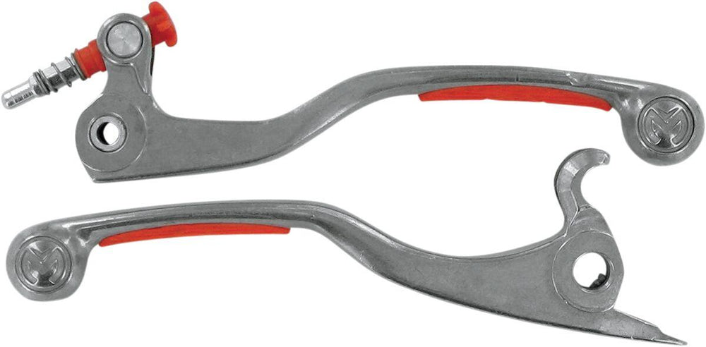 Moose Racing Competition Grip Lever Set For KTM EXC125 2005-2013 - Orange Silver