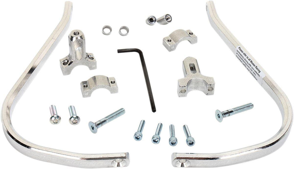 Moose Racing Aluminium Hand Guards - Silver