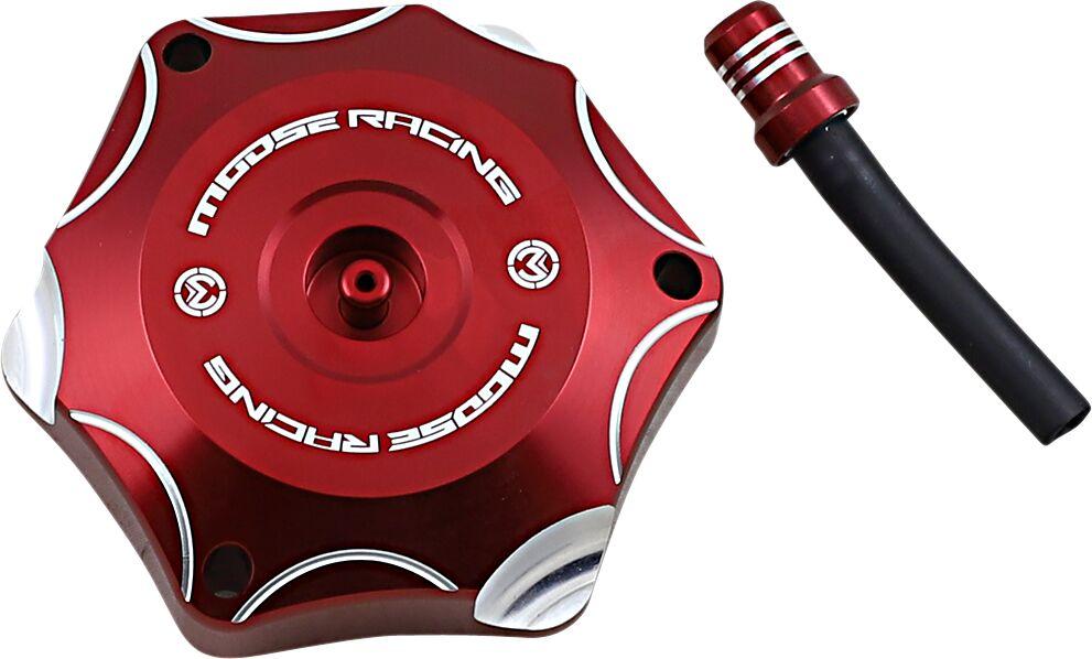 Moose Racing Aluminium Fuel Cap For Honda CR85R 2003-2007 - Red