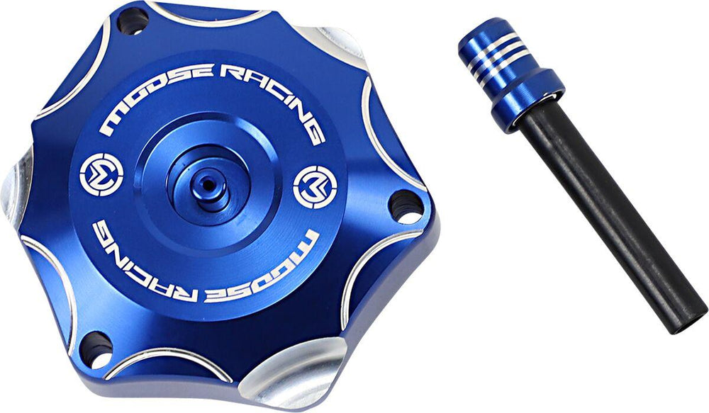 Moose Racing Aluminium Fuel Cap For Yamaha YZ65 2018-2024 - Blue
