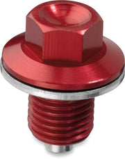Moose Racing Magnetic Drain Plug For Yamaha WRF250 2001-2009 - Red