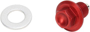 Moose Racing Magnetic Drain Plug For Yamaha YFM 350 FX 4X4 - Red
