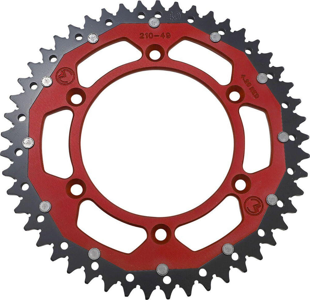 Moose Racing Dual Sprocket For Honda CR125 1984-2007 Rear Red 49T