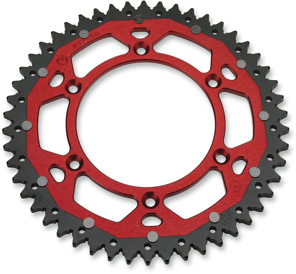 Moose Racing Dual Sprocket For Honda CR125 1984-2007 Rear Red 50T