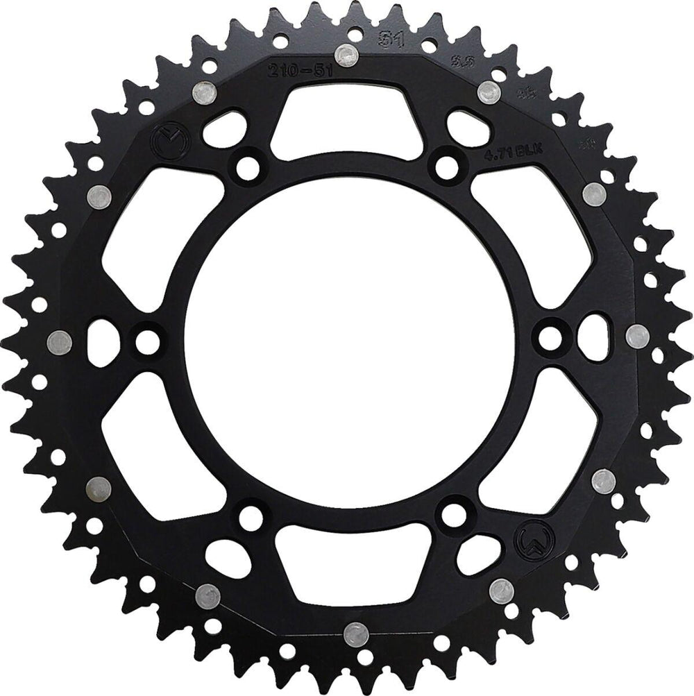 Moose Racing Dual Sprocket For Honda CR125 1984-2007 Rear Black 51T