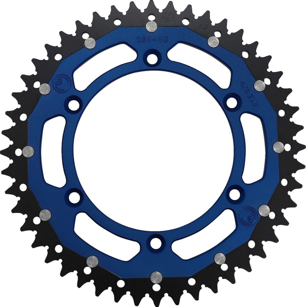 Moose Racing Dual Sprocket For Yamaha IT 250 1981-1983 Rear Blue 48T