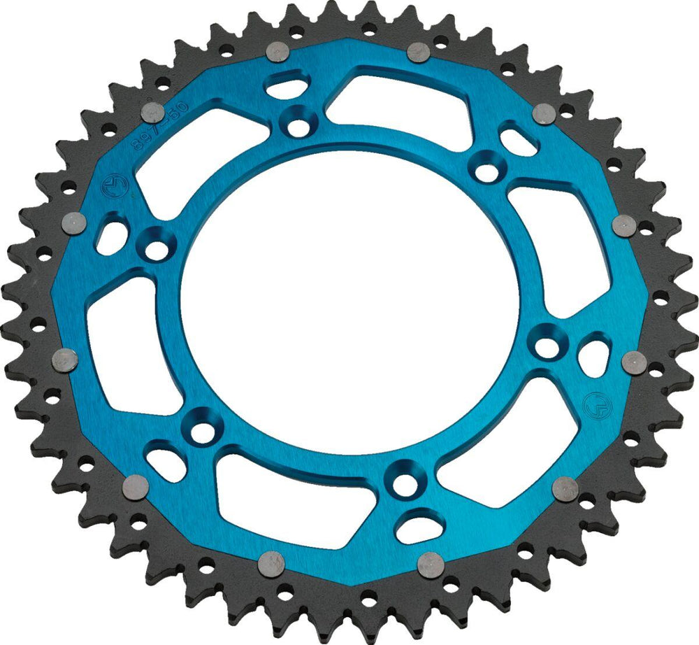 Moose Racing Dual Sprocket For Yamaha IT 250 1981-1983 Rear Blue 50T