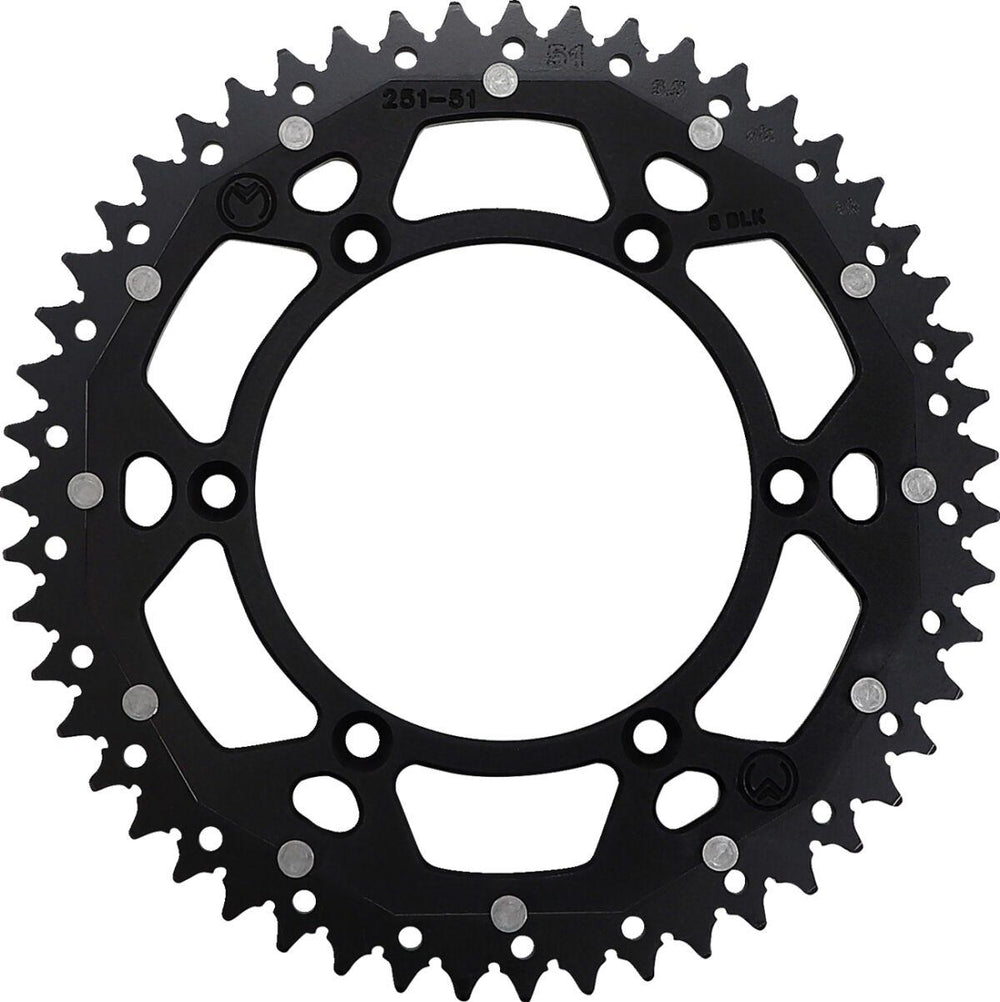 Moose Racing Dual Sprocket For Honda CRF250R 2020-2022 Rear Black 51T