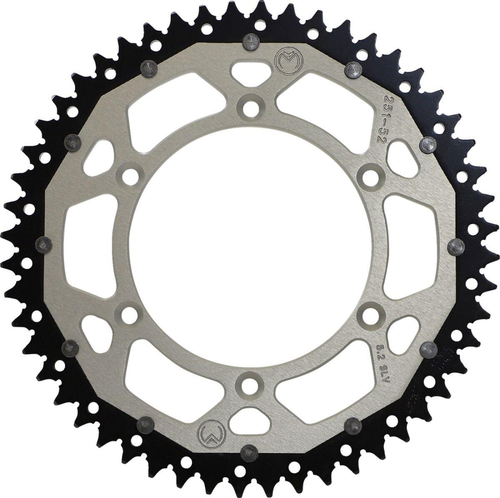 Moose Racing Dual Sprocket For Honda CRF250R 2020-2022 Rear Silver 52T