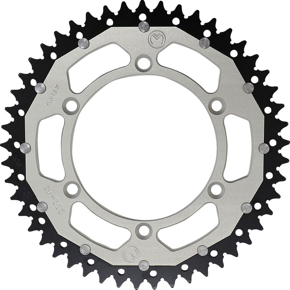 Moose Racing Dual Sprocket For Suzuki DR250 1990-1993 Rear Silver 49T