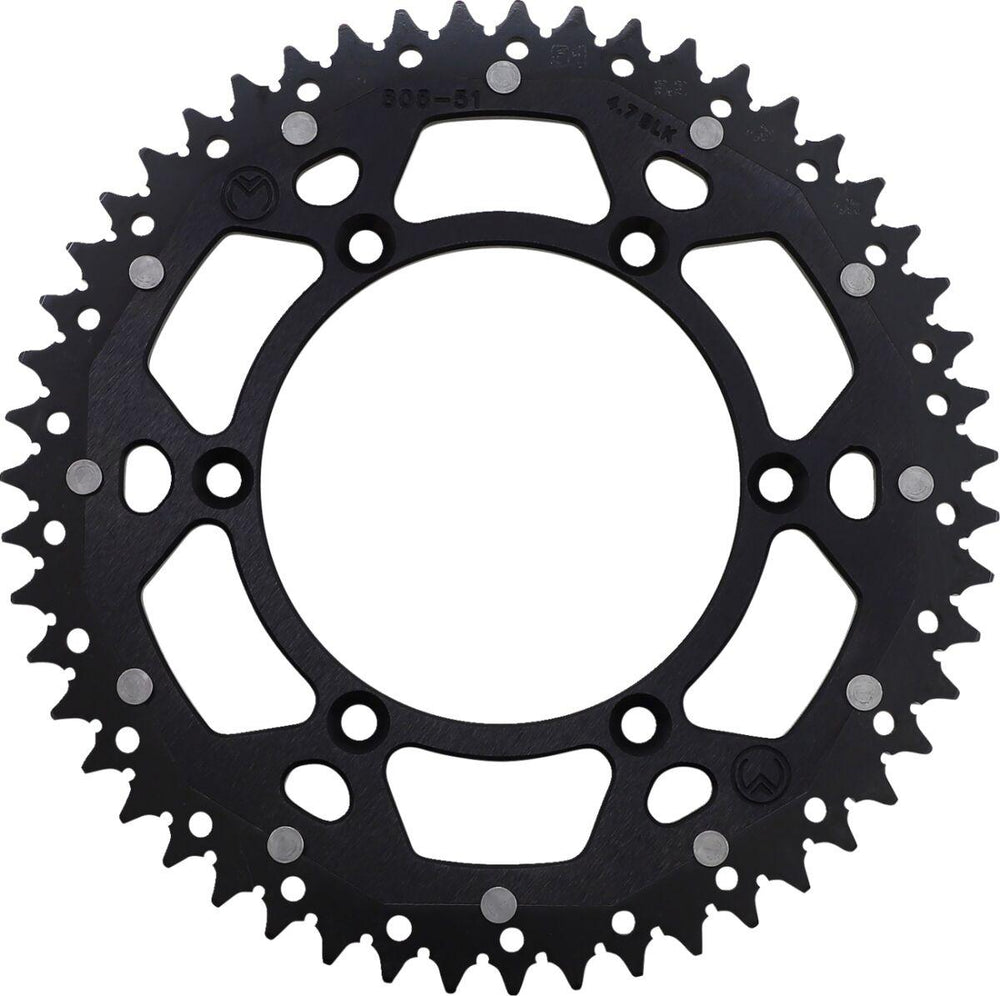 Moose Racing Dual Sprocket For Suzuki DR250 1990-1993 Rear Black 51T