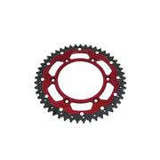 Moose Racing Dual Sprocket For Beta RR 250 2013-2018 Rear Black Red 49T