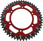 Moose Racing Dual Sprocket For Gas Gas EC 250 2021-2025 Rear Red 49T