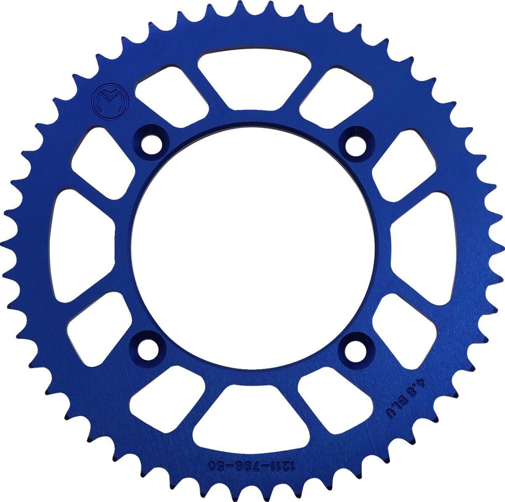 Moose Racing Rear Aluminium Sprocket For Suzuki RM80 1982-2001 Rear Blue 50T