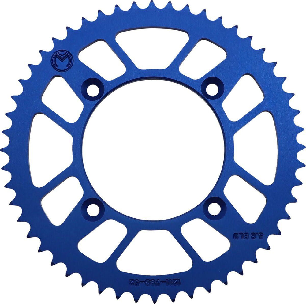 Moose Racing Rear Aluminium Sprocket For Suzuki RM80 1982-2001 Rear Blue 52T