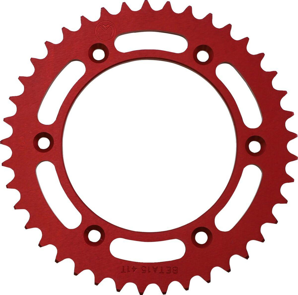 Moose Racing Rear Aluminium Sprocket For Beta RR 250 2013-2018 Red 41T