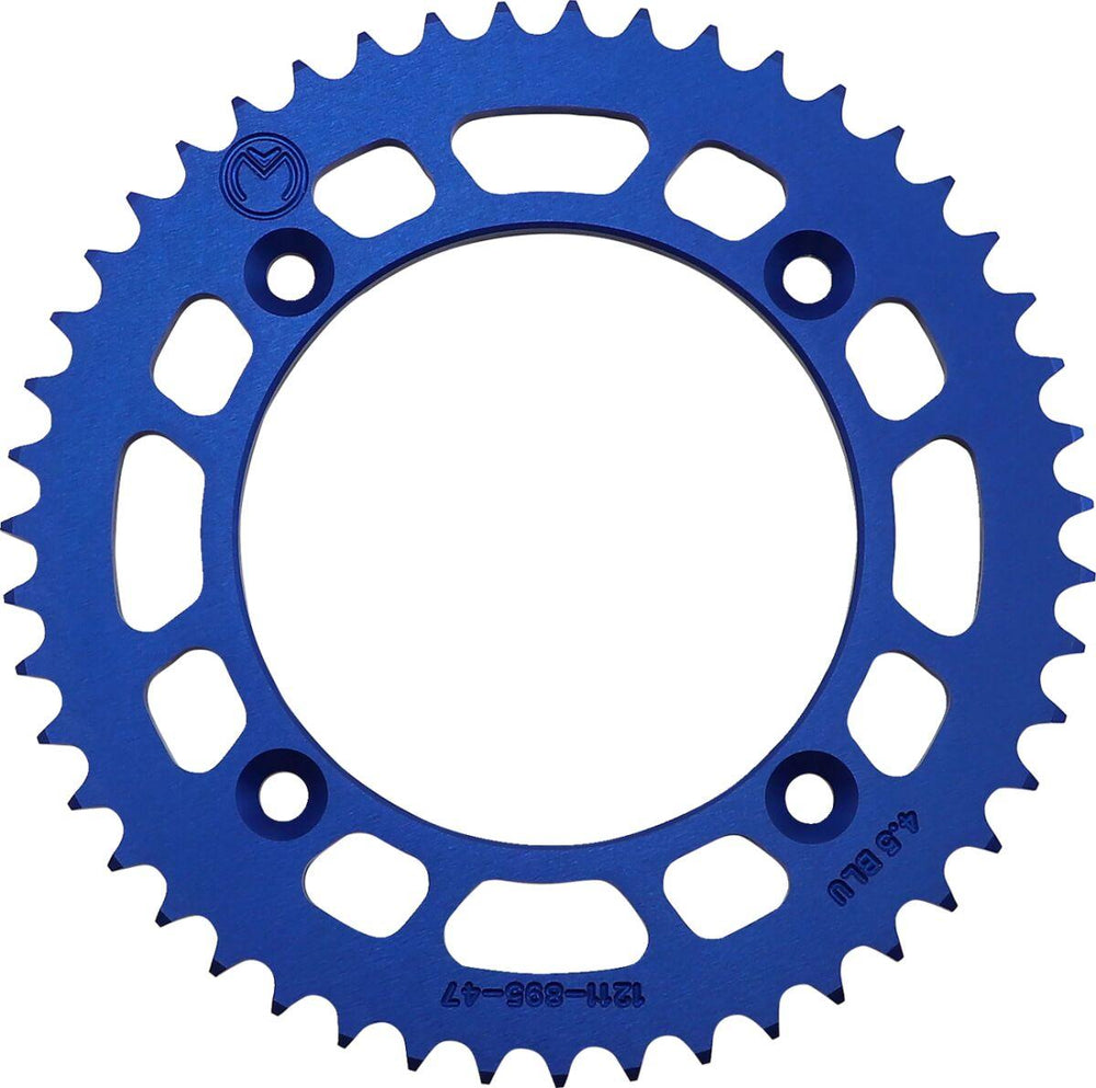 Moose Racing Rear Aluminium Sprocket For Gas Gas MC85 2022-2024 Rear Blue 47T