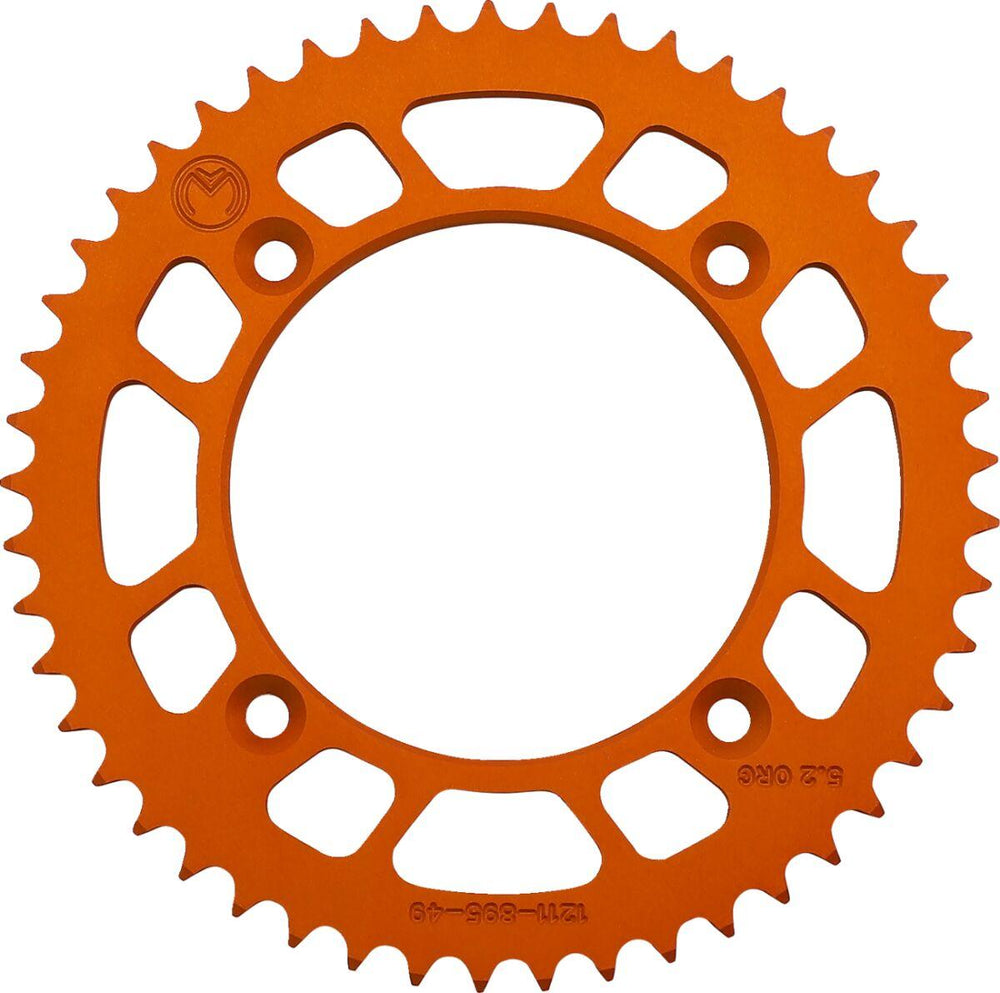 Moose Racing Rear Aluminium Sprocket For Gas Gas MC85 2022-2024 Rear Orange 49T