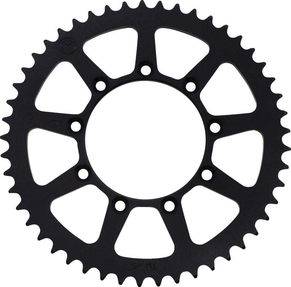 Moose Racing Rear Aluminium Sprocket For TM EN 125 2004-2019 Rear Black| Powder-Coated 49T