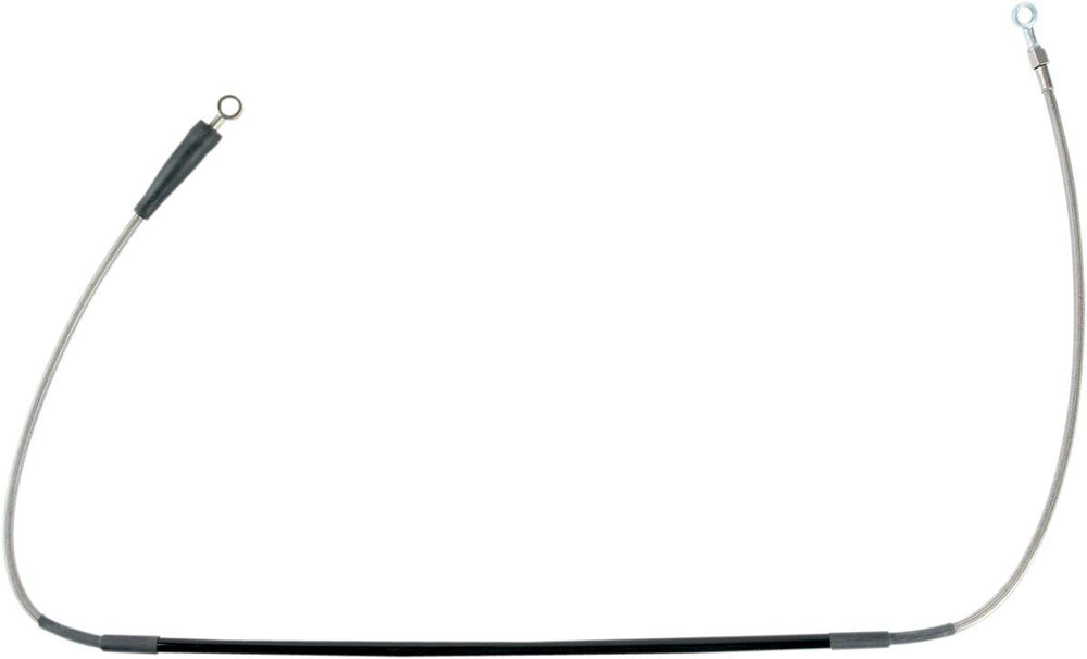 Moose Racing Stainless Steel Braided Brake Hose For Yamaha YZ125 2005-2008 Front - Silver