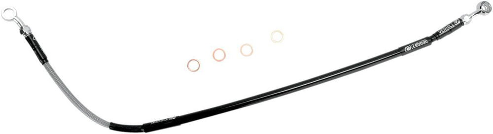 Moose Racing Stainless Steel Braided Brake Hose For Honda CR125 2005-2007 Rear - Silver
