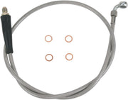 Moose Racing Stainless Steel Braided Clutch Hose For KTM EXC125 1998-2002 - Chrome