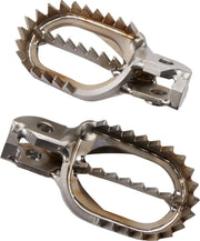 Moose Racing Titanium Footpegs For Gas Gas EC300 2024-2025 - Silver