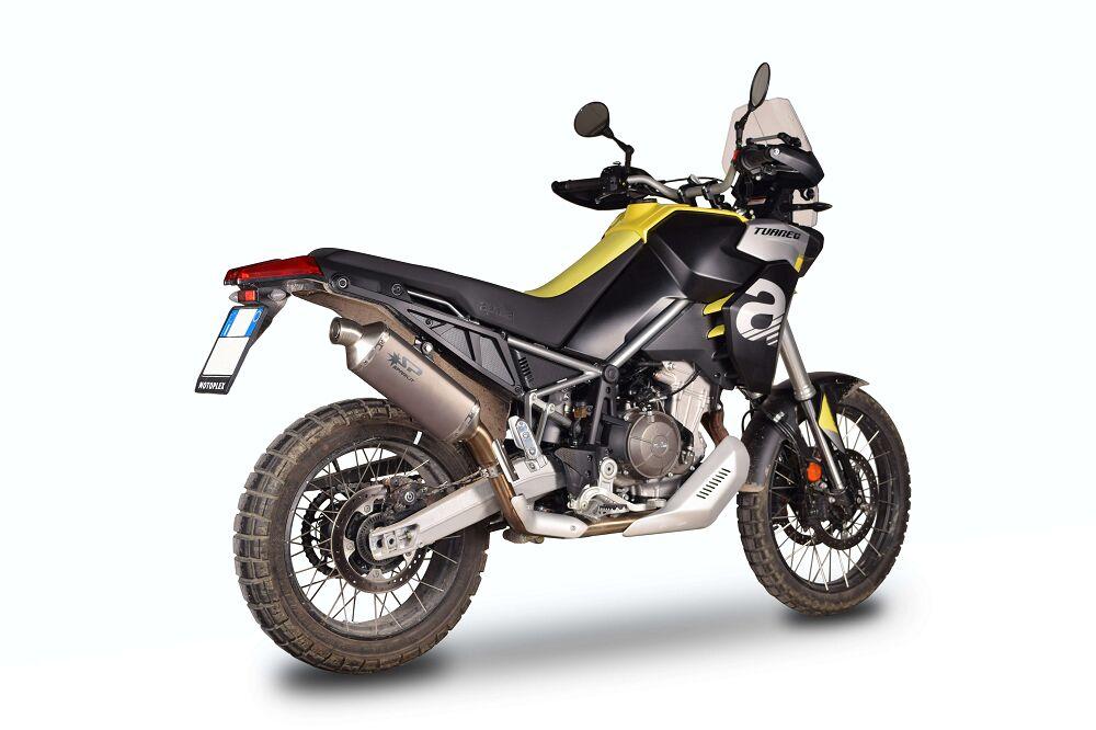 Spark DAKAR Silencer For Aprilia Tuareg 660 2022-2024 Silver