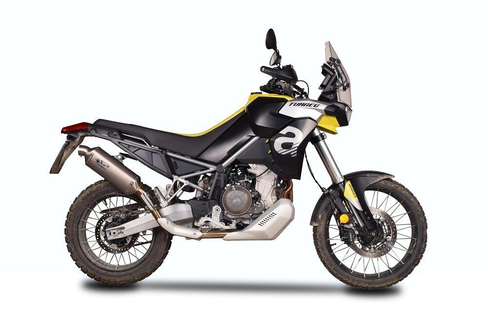 Spark DAKAR Silencer For Aprilia Tuareg 660 2022-2024 Silver
