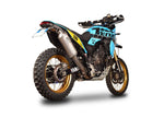 Spark DAKAR Silencer For Yamaha XTZ 690 2019-2022 Silver