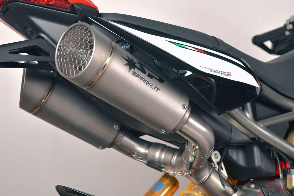 Spark Grid-O Titanium Dual Silencer For Ducati Hypermotard 950 2019-2024