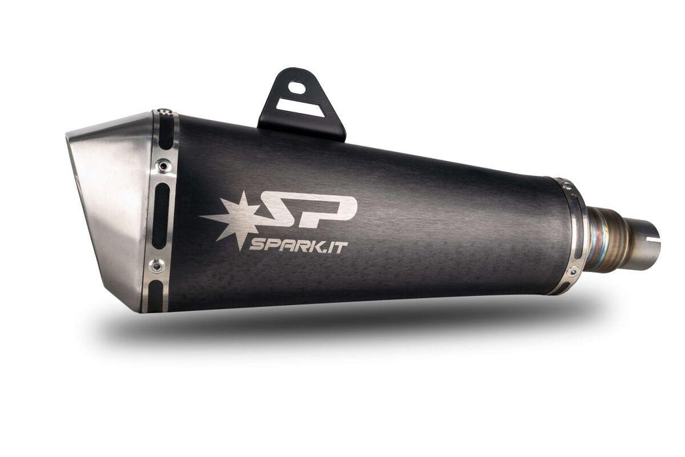 Spark Konix Silp-On Silencer For Honda X-ADV 750 2021-2024 Black