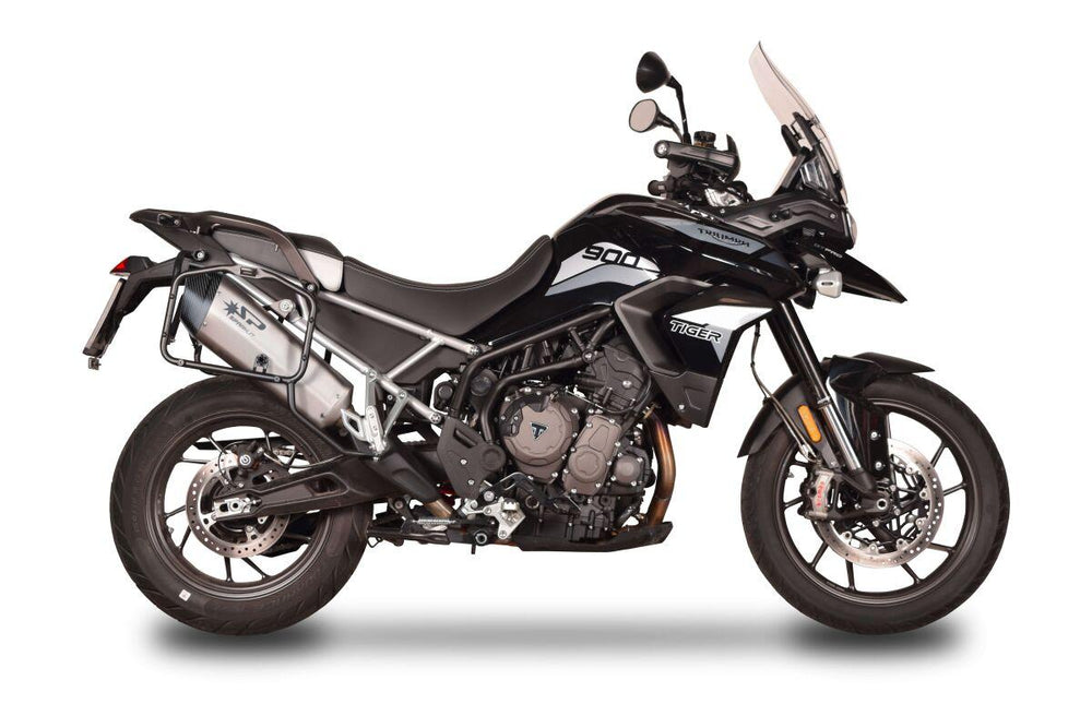 Spark Fighter Evo Silencer For Triumph Tiger 900 2020-2023 Silver