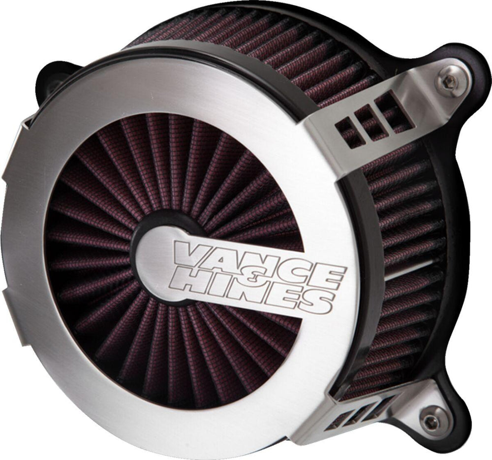 Vance & Hines VO2 Cage Fighter Air Intake Kit For Harley Davidson XLH 883 1991-2003 - Brushed Stainless Silver