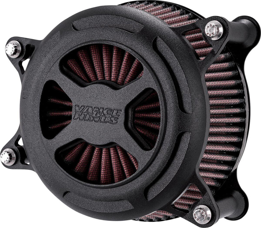 Vance & Hines VO2 X Air Intake For Harley Davidson XL1200C 1996-2019 - Black/Wrinkle