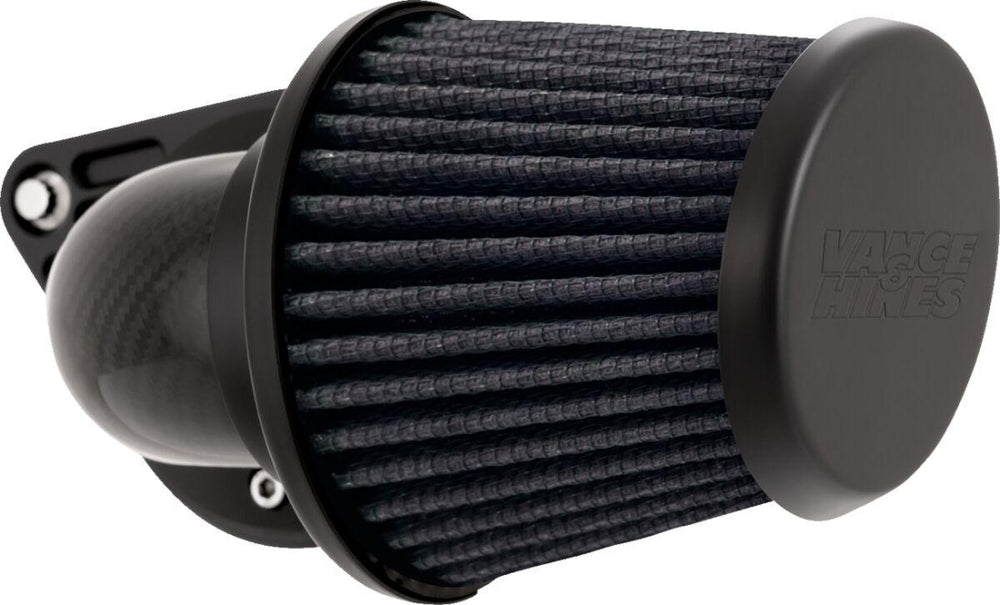 Vance & Hines VO2 Falcon Air Intake For Harley Davidson FLD 1690 2012-2013 - Black/Carbon Fibre Weave