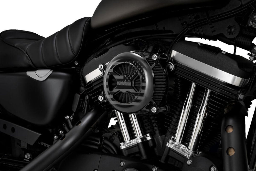 Vance & Hines VO2 America Air Cleaner For Harley Davidson XL1200C 1996-2020 - Black