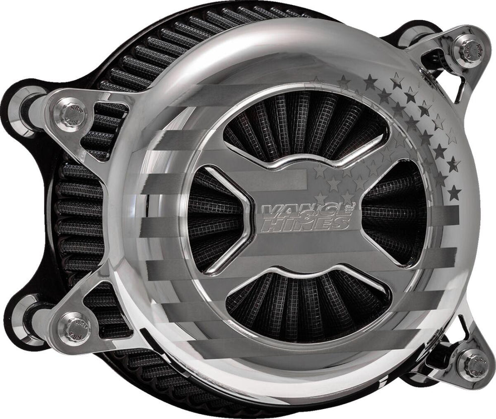 Vance & Hines VO2 America Air Cleaner For Harley Davidson FLDE 1750 ABS 2018-2020 - Chrome