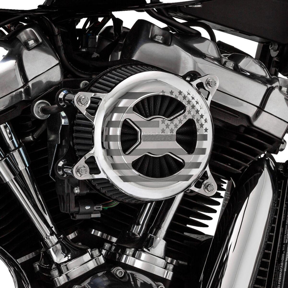 Vance & Hines VO2 America Air Cleaner For Harley Davidson FLDE 1750 ABS 2018-2020 - Chrome